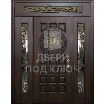 Стальная дверь со стеклопакетом ДПК-12549